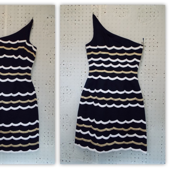 NWOT Lilly Pulitzer Tylar One Shoulder Dress SZ 2 - Picture 4 of 8
